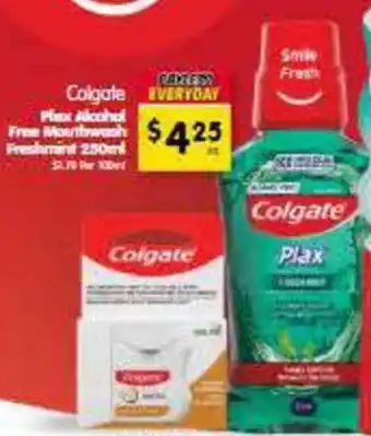 Spar Colgate Free Mouthwash offer