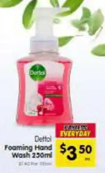 Spar Dettol Foaming Hand Wash offer