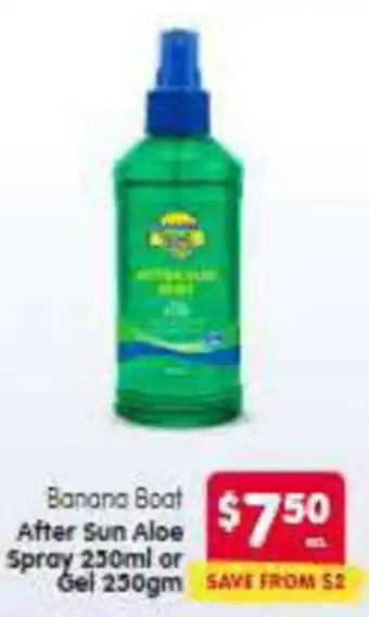 Spar Banana Boat After Sun Aloe Spray Gel offer