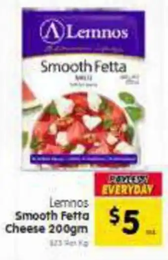 Spar Lemnos Smooth Fetta Cheese offer