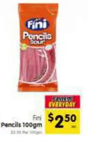 Spar Fini Pencils offer