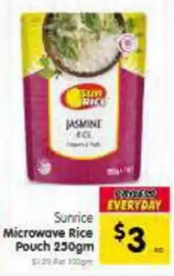 Spar Sunrice microwave rice offer