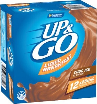 Coles Sanitarium Up & Go Liquid Breakfast Fridge Pack 12x250mL offer