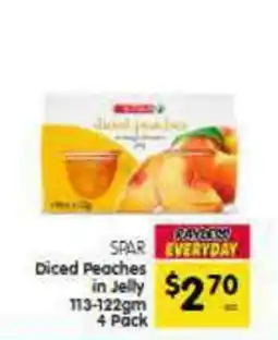 Spar SPAR EVERYDAY Diced Peaches in Jelly offer