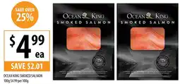 Supabarn OCEAN KING SMOKED SALMON offer