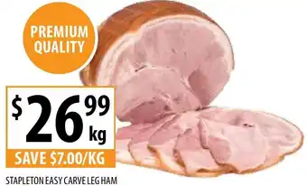 Supabarn STAPLETON EASY CARVE LEG HAM offer