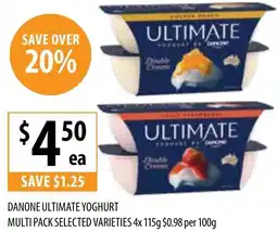 Supabarn DANONE ULTIMATE YOGHURT offer