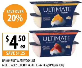 Supabarn DANONE ULTIMATE YOGHURT offer