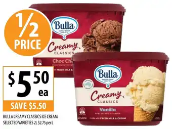 Supabarn Bulla creamy classics ice cream offer