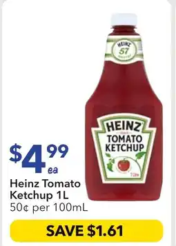 Ritchies Heinz Tomato Ketchup 1L offer