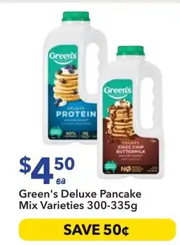 Ritchies Green's Deluxe Pancake Mix Varieties 300-335g offer