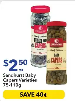 Ritchies Sandhurst Baby Capers Varieties 75-110g offer