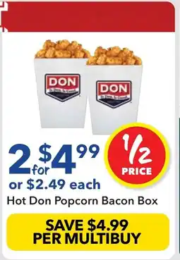 Ritchies Hot Don Popcorn Bacon Box offer