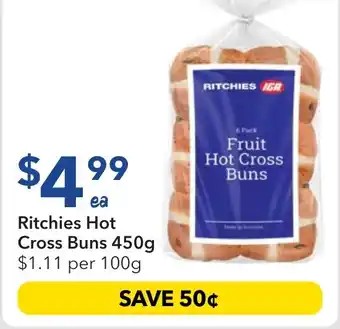 Ritchies Ritchies Hot Cross Buns offer