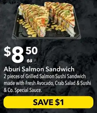 Ritchies Aburi Salmon Sandwich offer