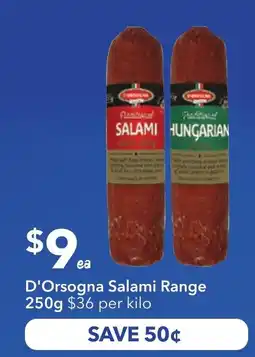 Ritchies D'Orsogna Salami Range offer