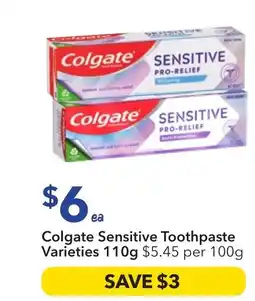 Ritchies Colgate Sensitive Toothpaste Varieties offer