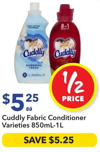 Ritchies Cuddly Fabric Conditioner Varieties offer