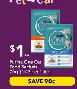 Ritchies Purina One Cat Food Sachets offer