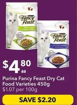 Ritchies Purina Fancy Feast Dry Cat Food Varieties offer