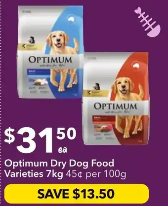 Ritchies Optimum Dry Dog Food Varieties offer