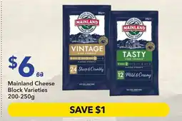 Ritchies Mainland Cheese Block Varieties 200-250g offer