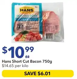 Ritchies Hans Short Cut Bacon offer