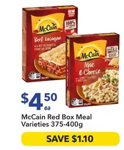 Ritchies McCain Red Box Meal Varieties 375-400g offer