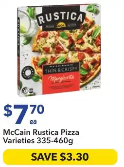 Ritchies McCain Rustica Pizza Varieties offer