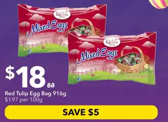 Ritchies Red Tulip Egg Bag offer