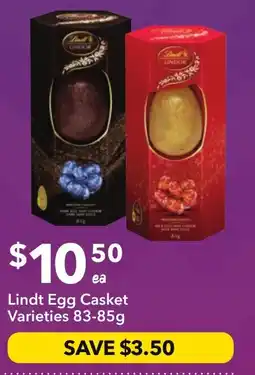 Ritchies Lindt Egg Casket Varieties 83-85g offer