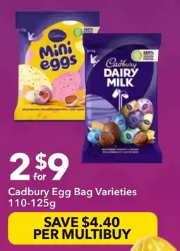 Ritchies Cadbury Egg Bag Varieties 110-125g offer