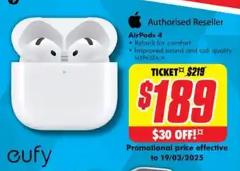 The Good Guys AirPods 4 offer