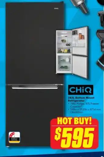 The Good Guys 283L Bottom Mount Refrigerator offer