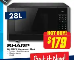 The Good Guys 28L 1100W Microwave - Black offer