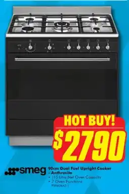 The Good Guys Dual Fuel Upright Cooker offer