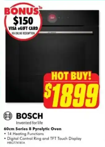 The Good Guys Series 8 Pyrolytic Oven offer