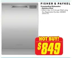 The Good Guys Freestanding Dishwasher - Stainless Steel offer