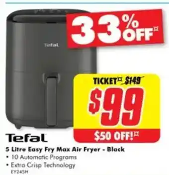 The Good Guys Easy Fry Max Air Fryer - Black offer