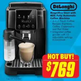 The Good Guys Magnifica Start with Milk Fully Automatic Coffee Machine offer