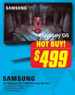 The Good Guys 27" Odyssey G51C QHD Gaming Monitor offer