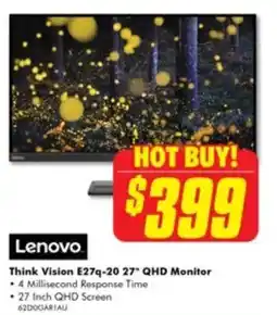 The Good Guys Think Vision E27q-20 27" QHD Monitor offer