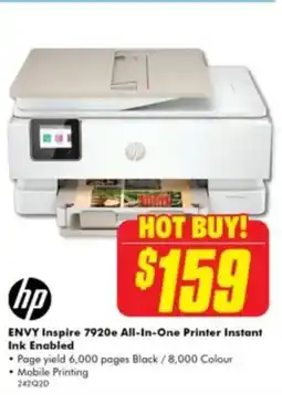 The Good Guys ENVY Inspire 7920e All-In-One Printer Instant Ink Enabled offer