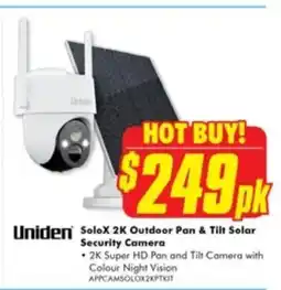 The Good Guys Solox 2K Outdoor Pan & Tilt Solar Security Camera offer