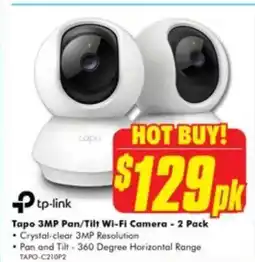 The Good Guys Tapo 3MP Pan/Tilt Wi-Fi Camera offer