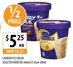 Supabarn Cadbury ice cream selected varieties offer