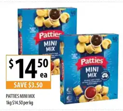 Supabarn Patties mini mix offer