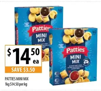 Supabarn Patties mini mix offer