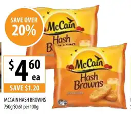 Supabarn Mccain hash browns offer