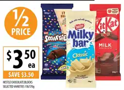 Supabarn Nestle chocolate blocks selected varieties offer